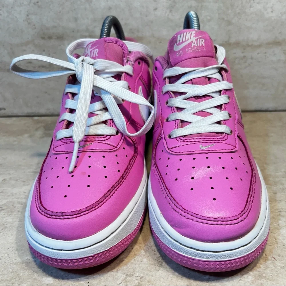 Nike Air Force 1 Low Pink White Kids Sneakers FV5948-600 Size 4Y